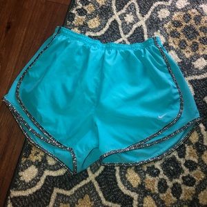 Blue nike shorts